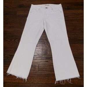Amo Kick Crop Sea Salt White Jeans Pants Women's Size 28